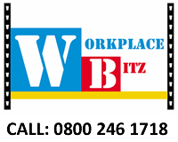 Workplacebitz logo and link to online store. Call 0800 246 1718